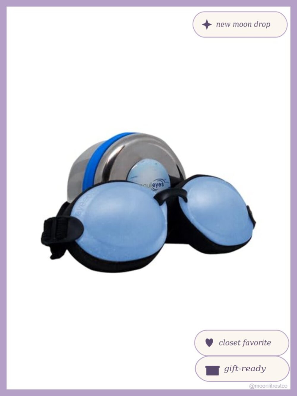 TranquilEyes Mini Sleep Eye Mask Memory Foam Adjustable Strap Small Faces